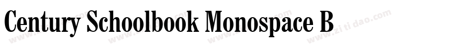 Century Schoolbook Monospace BT字体转换